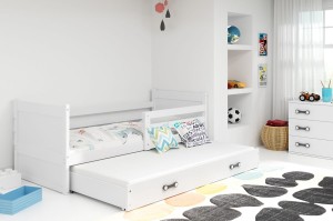 Łóżko podwójne Roland 90x200 z materacami  