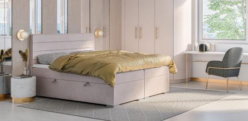 Łóżko kontynentalne Beneti 200x200