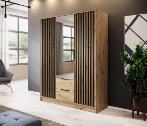 Szafa Nely 3D z lustrem 155 cm