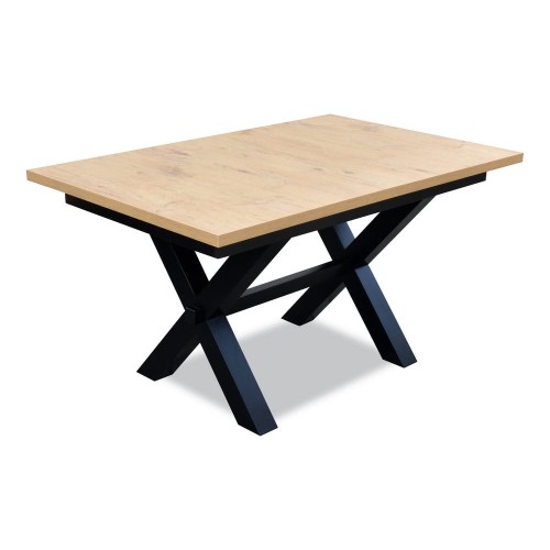 Stół S25-L 90x140x190 laminat lancelot, noga czarna