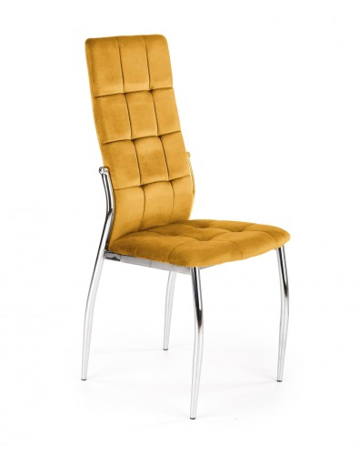 K416 krzesło musztardowy velvet 