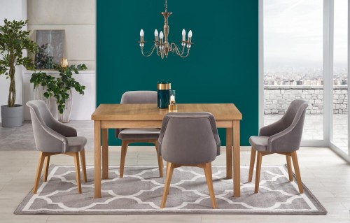 TIAGO 2 stół rozkładany 140-220/80 blat: dąb craft, nogi: dąb craft (3p=1szt)