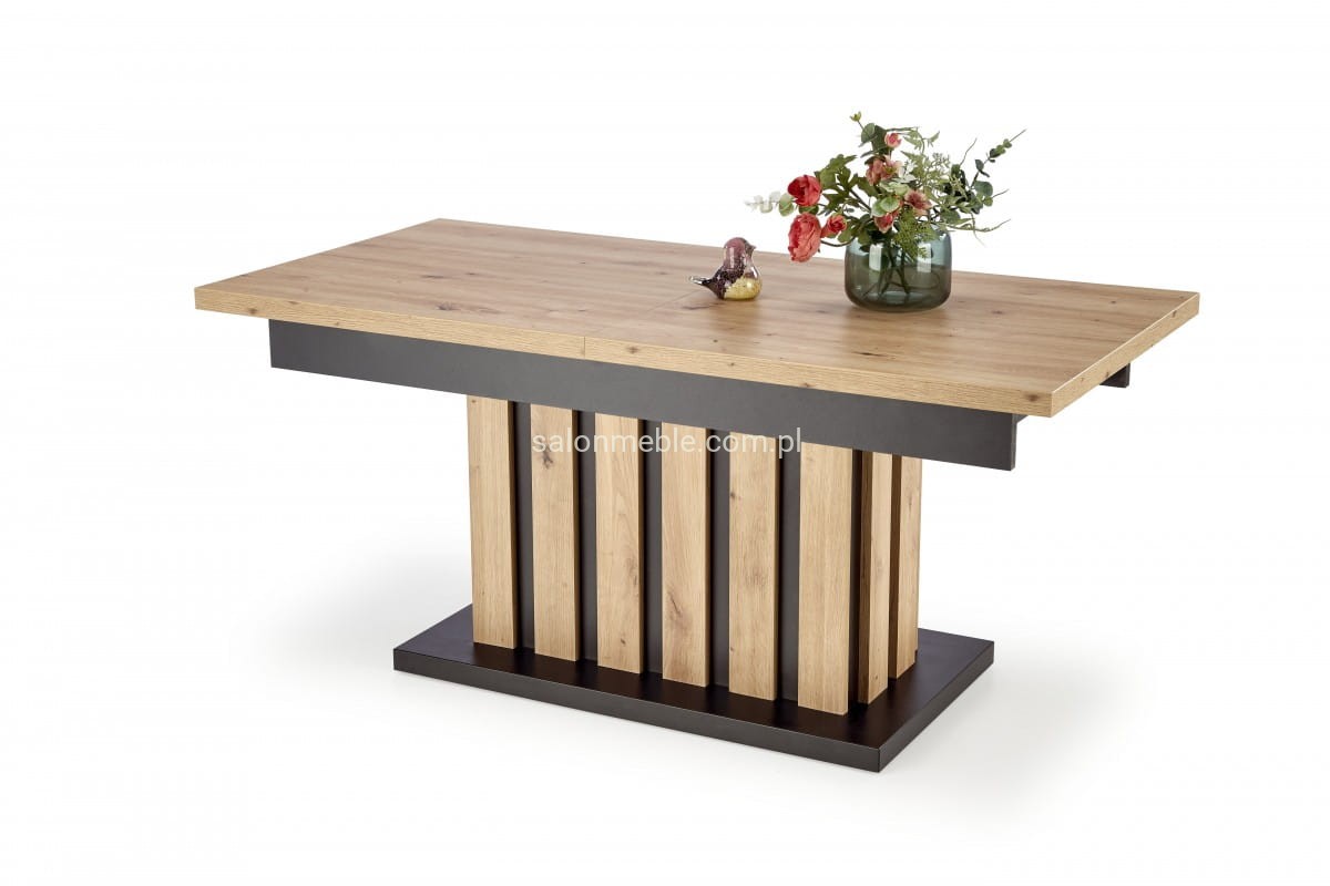 BARETTI ława dąb artisan/czarny (3p=1szt)