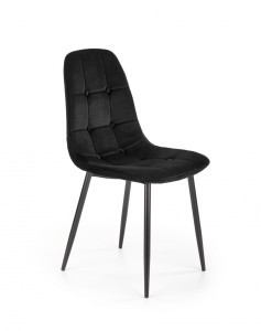 K417 krzesło czarny velvet 