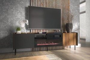 Szafka RTV Prestigo P 17  z kominkiem
