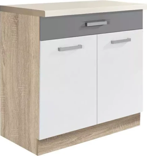 Szafka dolna 80 z szufladą i półką  GLO6D                              