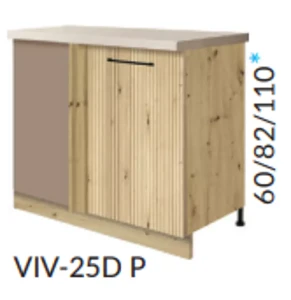Szafka VIVA 25D 110/60 cm narożna Prawa
