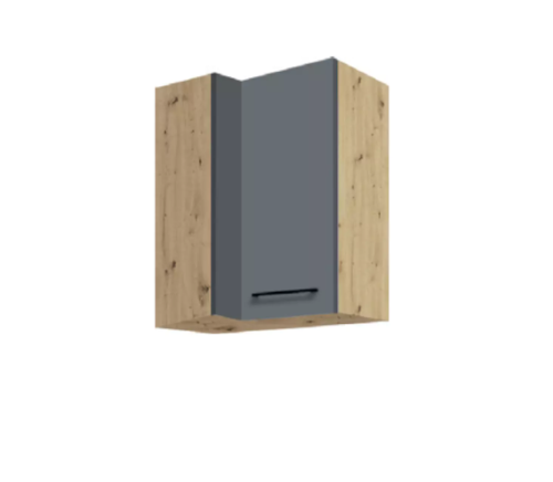 Szafka 45G INFINITY GRAY narożna górna 70/40 prawa