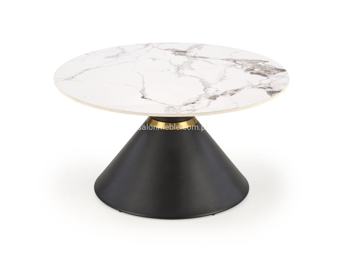 GORETTI ława biały marmur / czarny (2p=1szt)