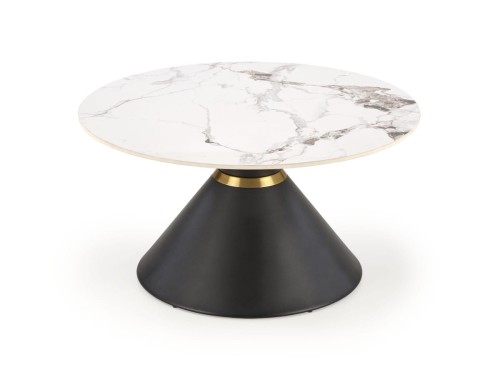 GORETTI ława biały marmur / czarny (2p=1szt)