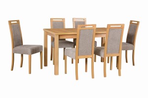 Zestaw stół Modena 1P + 6 krzeseł Roma 5