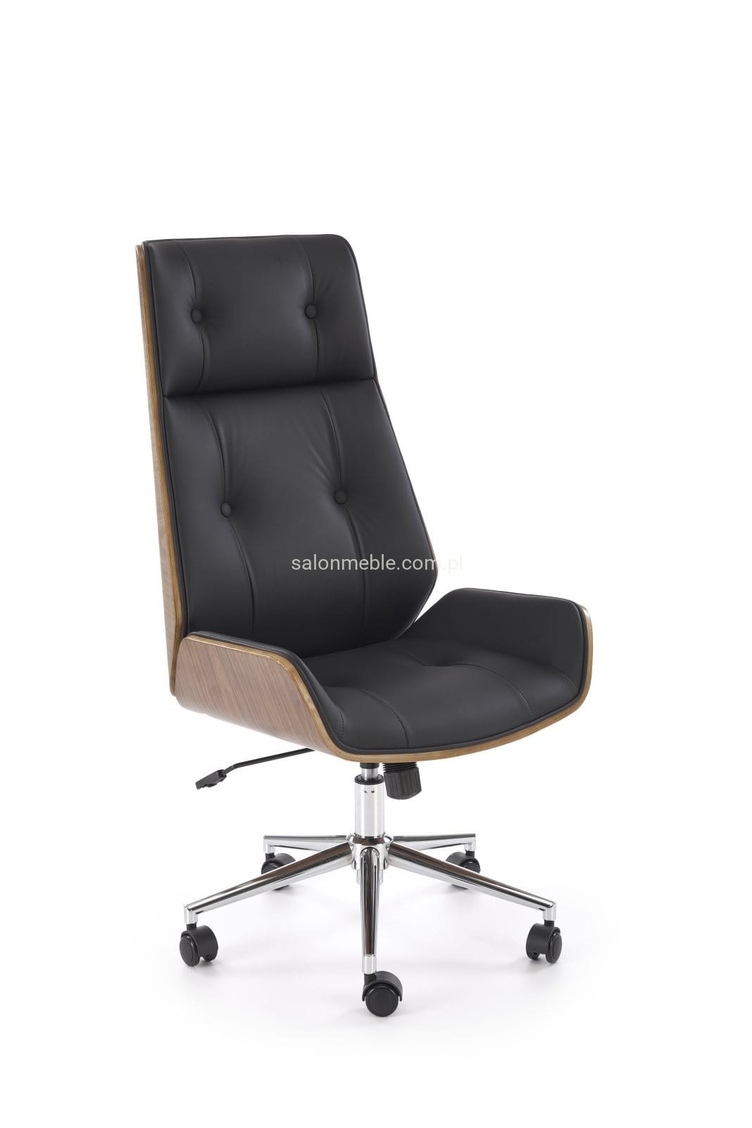 WEBSTER fotel gabinetowy orzechowy/czarny