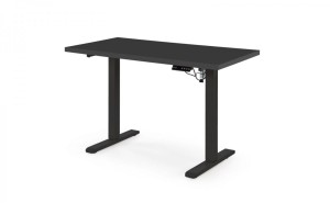 B54 biurko z funkcją regulacji wysokości, blat - czarny, stelaż - czarny (2p=1szt)