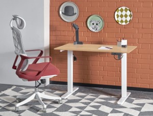 B53 biurko biurko z funkcją regulacji wysokości, dąb artisan / biały (2p=1szt)