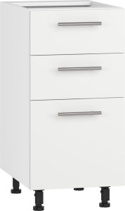 VENTO D3S-40/82 szafka dolna z szufladami, mechanizm Hettich front: biały mat (1p=1szt)