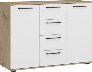 FORMO system szaf modułowych - KOMODA KM-2 dąb artisan/biały (2P=1SZT)