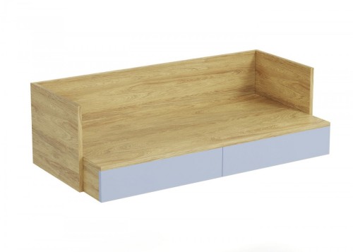 MOBIUS BIURKO 2S korpus: hikora naturalna, fronty - niebieski horyzont (1p=1szt)