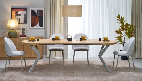 PERONI stół rozkładany dąb hikora - kaszmir (2p=1szt)