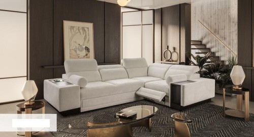 Narożnik OZI LUX 278/209 z ładowarką i barkiem