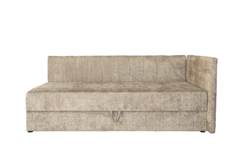 RICKY 90 łóżko z pojemniekiem na pościel i wbudowanym materacem beżowy (1p=1szt)