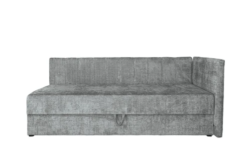 RICKY 90 łóżko z pojemniekiem na pościel i wbudowanym materacem popielaty  (1p=1szt)