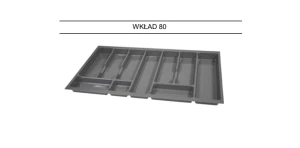 Wkład na sztućce 80
