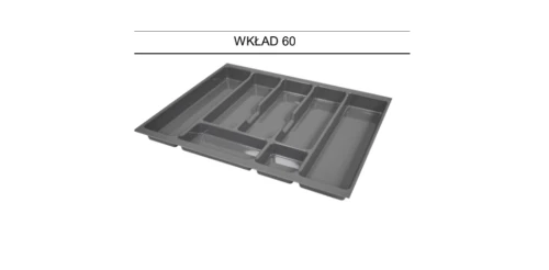 Wkład na sztućce 60