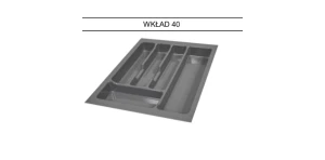 Wkład na sztućce 40