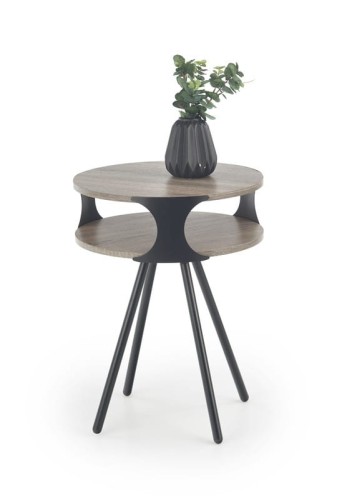 KIRBY ława czarna / ciemny dąb sonoma (1p=1szt)