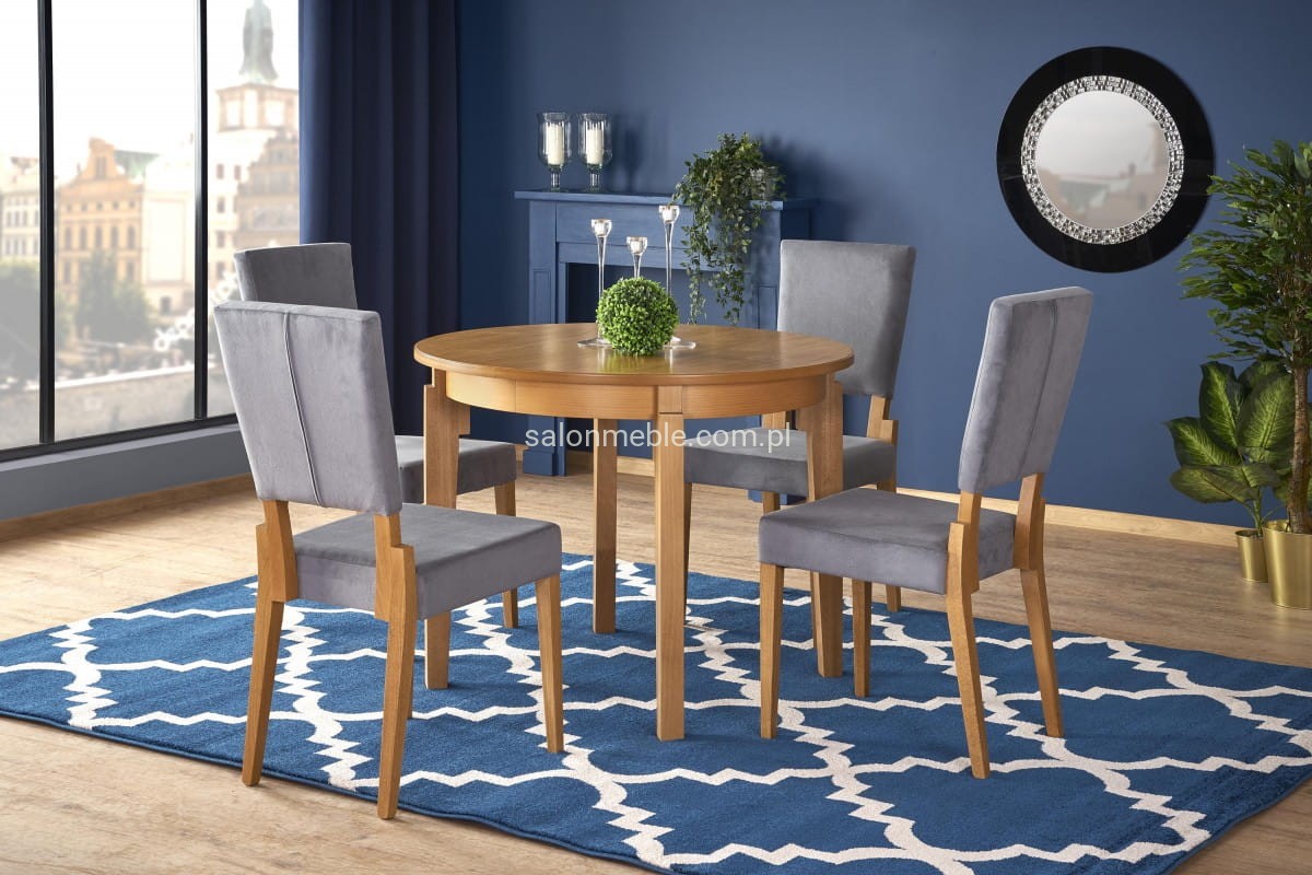 SORBUS stół rozkładany, blat - dąb miodowy, nogi - dąb miodowy (2p=1szt)