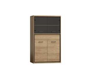 Witryna Mediolan M5 dekor drewno