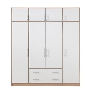 Szafa Smart 200 SR1 +SRN1 z nadstawką  bez luster