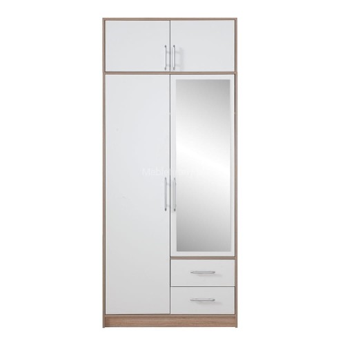 Szafa Smart 100 SRL3 +SRN3 z nadstawką  i lustrem 