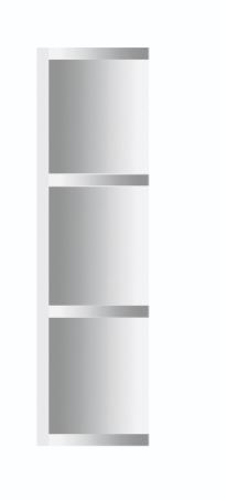 Szafka górna wykończeniowa boczna 46G UNI 